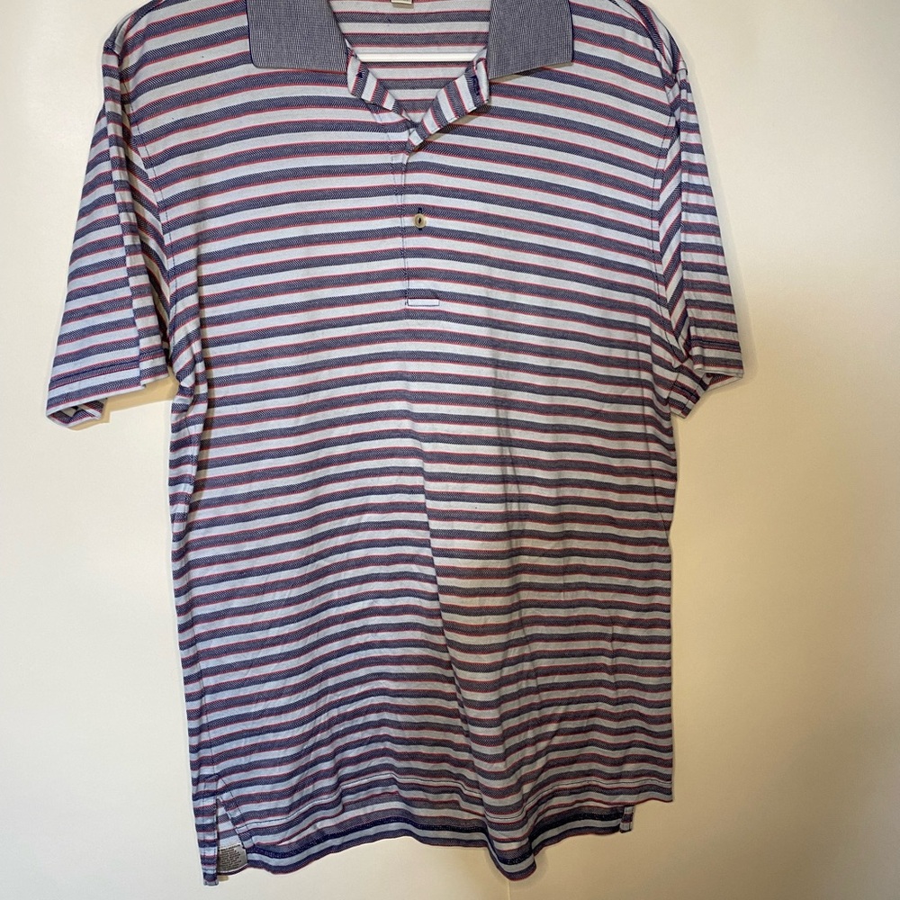 Peter Millar - Striped Polo Shirt - Blues, reds &  White